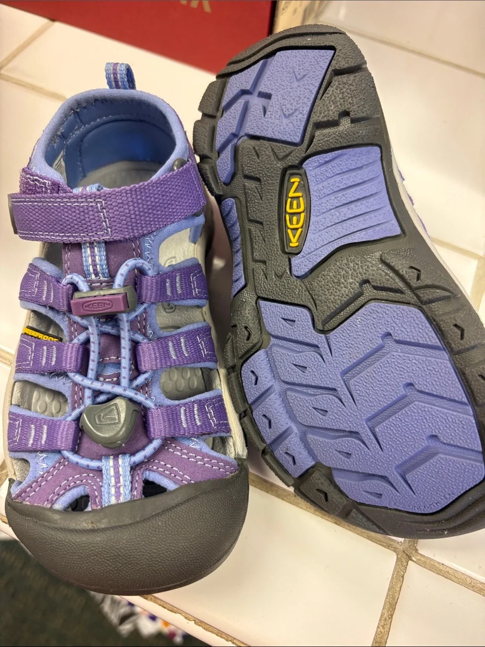 KEEN Kids Purple & Light Blue Closed-Toe Outdoor Sandals